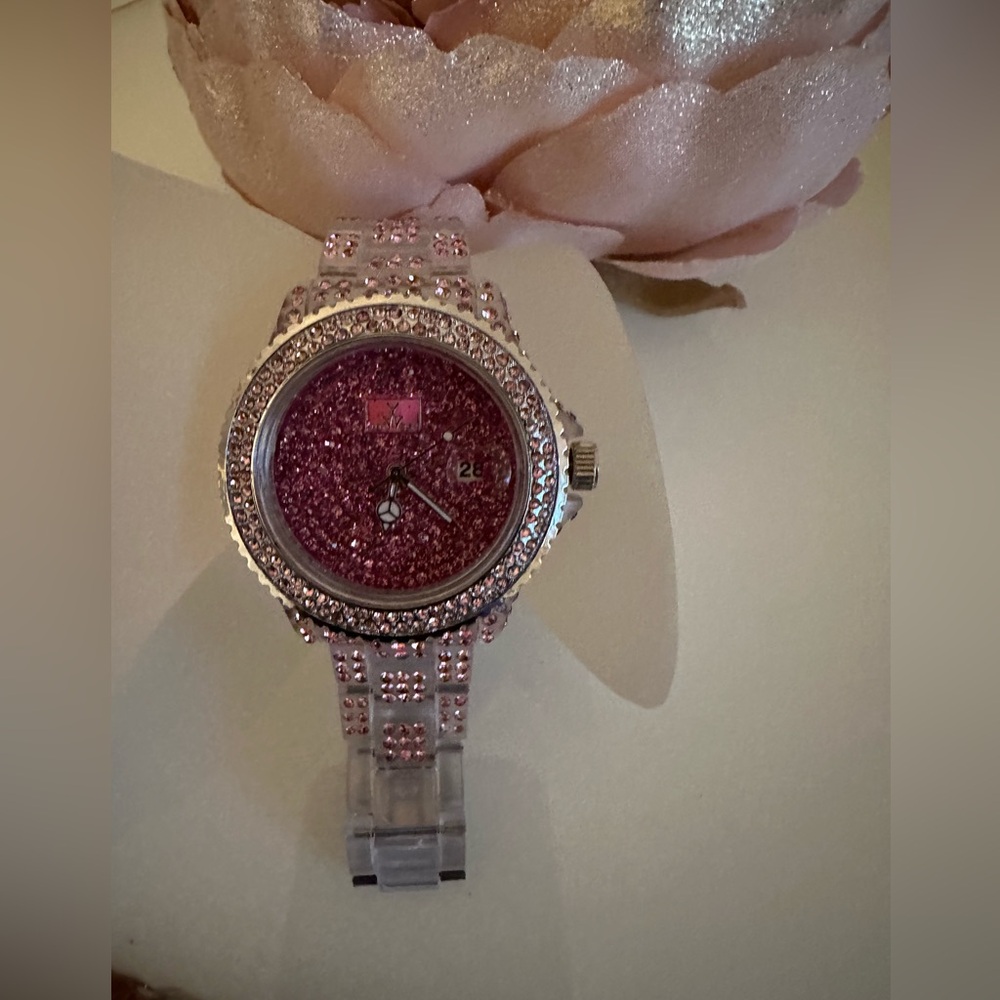 Crystal resin fashion watch